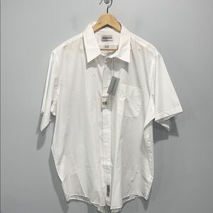 Casual Male Alexander Lloyd big and tall size 19 men’s shirt white short sleeve